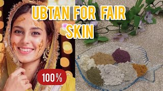 Homemade Bridal Ubtan For Fair Skin Face pack powder  Ubtan for Glowing Skin [upl. by Bruyn]