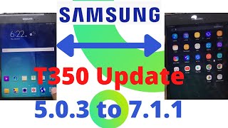 How to update Samsung galaxy tab a  Samsung T350 Update 503 to 711 [upl. by Dalia]