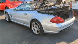 2006 Mercedes Benz 500SL convertible roof problem diagnosed and possibly fixed [upl. by Arihk]