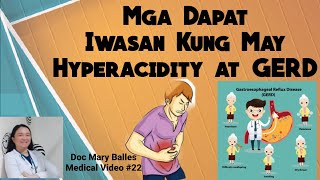 Mga Dapat Iwasan Kung May Hyperacidity at GERD  Food Drinks and Medicines [upl. by Nan23]