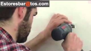 Como instalar una persiana veneciana de aluminio a pared o techo [upl. by Adahsar139]