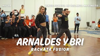 Arnaldes y Bri ◆ Bachata 2024  Ahi Va  Pinto Picasso sPPolanco Mayinbito  Bachata Fusion Choreo [upl. by Cecil]