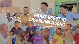 Arabs react to Casablanca Song ArabicMalay song [upl. by Harutek]