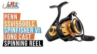 Penn SSVI5500LC Spinfisher VI Long Cast Spinning Reel  JampH Tackle [upl. by Sherrod]