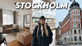 Moving to Stockholm Sweden 🇸🇪 my first impressions apartment tour amp exploring the city [upl. by Ahsenac397]