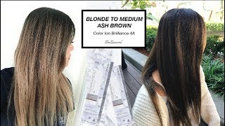 REVIEW ON BLONDE HAIR  Color Ion Brilliance 4A  hairdying review [upl. by Ecyar]