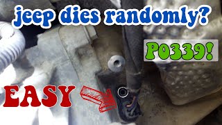 Jeep Compass  Patriot Crankshaft Position Sensor P0339 change out jeep stalls and looses power [upl. by Navinod]