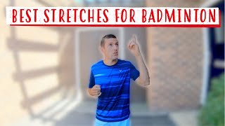 6 Stretches ALL Badminton Players MUST DO [upl. by Norah]