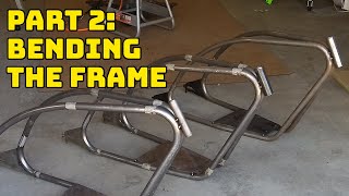 DIY mini bike pt 2 bending the frame [upl. by Cedell]