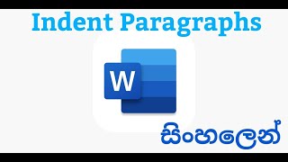 How to indent paragraphs in MS Word in Sinhala [upl. by Aiuqat]