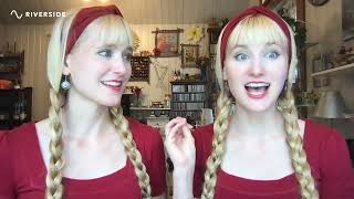 2023 Christmas Concert  Interview with the quotHarp Twinsquot harptwins harp camilleandkennerly [upl. by Elay]