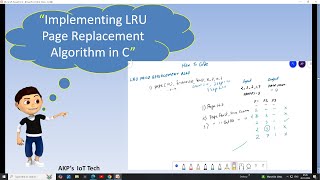 LRU Page Replacement Algorithm in C Part 2  How to Code [upl. by Brose784]