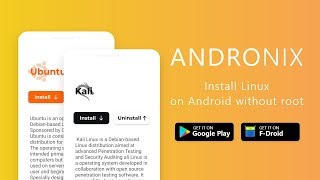 AndroNix Tutorial  Install Linux on Android without Root [upl. by Ocramed]