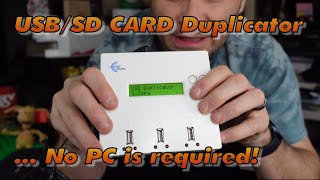 Stand Alone USBSD Card Duplicator No PC required [upl. by Eiuqnimod]