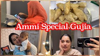 Ammi ki special gujia banayee Video call pe recipe😜 My favourite quick face cleanup at home [upl. by Lemert]