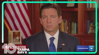 DeSantis says US shouldnt take in Palestinian refugees from Gaza [upl. by Anide928]