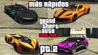 Los OTROS 10 coches MAS RAPIDOS de GTA Online [upl. by Harold]