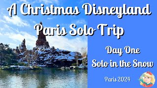 A Christmas Disneyland Paris Solo Trip  Day 1 [upl. by Alicec]