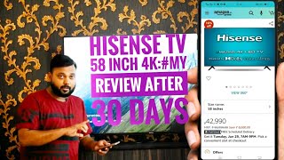 Hisense Tv 58 inch 4kMy Review After 30 Days [upl. by Towney867]