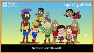 Amazing superheroes LearnEnglish Kids British Council [upl. by Yanrahc]