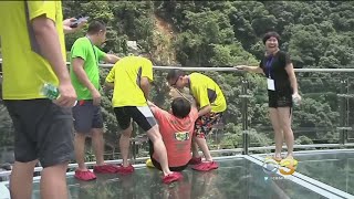 China Opens New Thrilling Glass Bridge [upl. by Netsua]