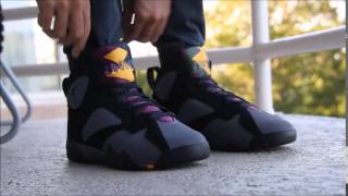 Air Jordan 7 Retro quotBordeauxquot 2015 gs ON FEET [upl. by Krongold]