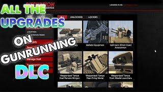 GTA 5 Gunrunning DLC  All the Upgrades Research Unlocks Showcase [upl. by Anastatius]