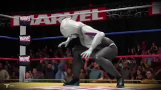 SpiderGwen vs Gwenpool  WWE 2K19 Requested 2 Out Of 3 Falls Match [upl. by Walden]