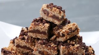 Chocolate Caramel Oat Bars Carmelitas [upl. by Aelaza]