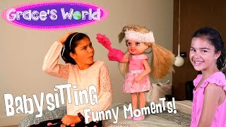 Barbie  Babysitting  Funniest Moments [upl. by Pudendas]