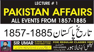 PAKISTAN AFFAIRS LECTURE  1 FOR ALL COMPETITIVE EXAMINATION [upl. by Barthel650]