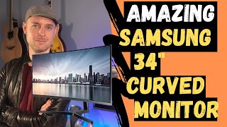 SAMSUNG 34quot Curved Monitor Review  UNBOXING and SETUP [upl. by Intosh]