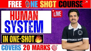 HUMAN SYSTEM 20 MARKs in ONE SHOT🔥 SYSTEM Most Important Questions For CEE [upl. by Zorina]