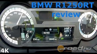 BMW R1250RT review 4K the king of touring  Onroadbike [upl. by Enidaj272]