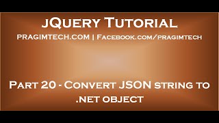 Convert JSON string to net object [upl. by Madlen]