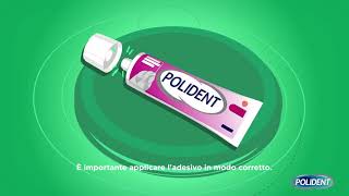 Come applicare correttamente ladesivo per protesi dentali  by Polident Italia [upl. by Cressi]