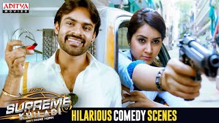 Supreme Khiladi Movie Hilarious Comedy Scenes  Sai Dharam Tej Raashi Khanna  Aditya Movies [upl. by Itnahsa]