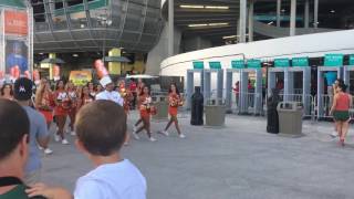 Miami Hurricanes Band Walk [upl. by Itoyj]