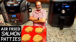 AIR FRIED SALMON PATTIES  NINJA FOODI  INSTANT POT VORTEX 6  How to Southern Recipe [upl. by Ramor]