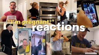 Telling my husband amp family Im PREGNANT reactions [upl. by Fania]