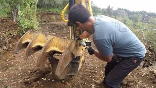 How I Grease my Equipment  Dewalt Electric Grease Gun [upl. by Soisatsana]