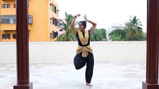 Shiva Tandava Stotram  Classical Dance  Bharatanatyam [upl. by Teplica]