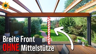 Sommergarten mit überbreite ohne Mittelstütze gebaut [upl. by Kragh191]