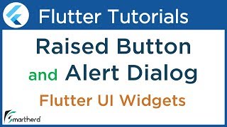 Raised Button and Alert Dialog Widget  popup dialog   Flutter Tutorial using Dart 26 [upl. by Erialc787]