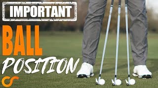 GOLF  BALL POSITION MOST IMPORTANT LESSON [upl. by Naltiac261]