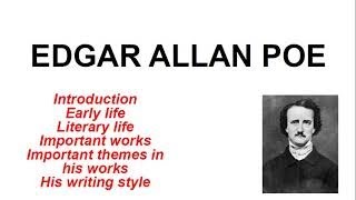 Biography of Edgar Allan Poe [upl. by Lleral]