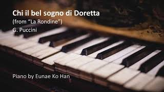 quotChi il bel sogno di Dorettaquot from La Rondine – G Puccini Piano Accompaniment [upl. by Jenn]