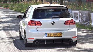 Volkswagen Golf 6 GTI with Straight Pipes Exhaust Revs Pops amp Bangs Accelerations [upl. by Racso]