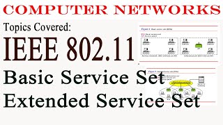 IEEE 80211  BSS  AP  ESS  WLAN Standards  GiriRaj Talks [upl. by Acinehs]