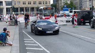 1 Day Of Supercars In Hamburg 29 Brabus B25s Aston Martin Cygnet SLS [upl. by Ecyak]